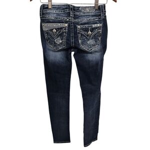 Miss Me Distressed Standard Ankle Skinny Jeans 24